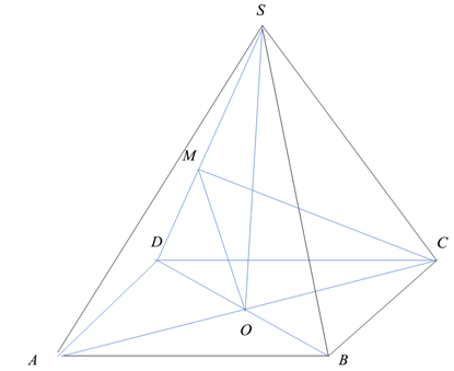 Cho hình chóp đều S.ABCD có tất cả các cạnh bằng a. Gọi anpha là góc giữa hai mặt phẳng (SBD) và (SCD). Mệnh đề nào sau đây đúng? (ảnh 1)
