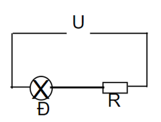 Cho mạch điện U = 6 V; R = 2 Ω; Đèn 3 V – 3 W. a. Tính Rđ và Iđm của đèn. Đèn có sáng bình thường không? Tại sao? b. Để đèn sáng bình thường, phải mắc thêm Rx như thế nào? Tính Rx?   (ảnh 1)