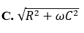 Đoạn mạch điện xoay chiều mắc nối tiếp gồm điện trở R và tụ điện có điện dung C. Gọi w  là tần số (ảnh 3)
