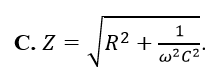 Đặt điện áp u= U0 cos (wt) vào hai đầu đoạn mạch gồm điện trở R và tụ điện có điện dung (ảnh 3)