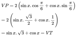 Giải phương trình: a) sinx + cosx = căn bậc hai 2 sin (x + pi/4); b) căn bậc hai 3 (ảnh 2)