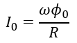 Từ thông qua mạch mạch kín có điện trở R biến thiên theo quy luật ϕ=ϕ_0  cos⁡(ωt) thì cường độ dòng điện cực đại trong mạch này là  (ảnh 2)