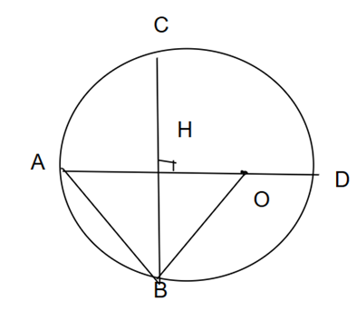 Cho (O;R) đường kính AD, dây AB , qua B kẻ dây BC vuông góc AD tại H (ảnh 1)