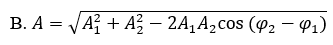 Cho hai dao động điều hòa cùng phương có phương trình lần lượt là x1 = A1 (ảnh 3)