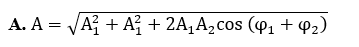 Một chất điểm thực hiện đồng thời hai dao động cùng phương có phương trình li độ lần lượt là (ảnh 3)