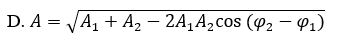Cho hai dao động điều hòa cùng phương có phương trình lần lượt là x1 = A1 (ảnh 5)