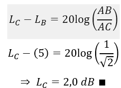 Tại đỉnh A của một hình vuông ABCD người ta có đặt một nguồn âm điểm phát ra sóng âm đẳng hướng. Một thiết bị do mức cường độ âm do được mức  (ảnh 3)