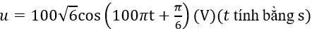 Đặt điện áp xoay chiều u=100√6 cos(100πt+π/6)(V)(t tính bằng s) vào hai đầu mạch có điện trở R=50√3 Ω, tụ điện có điện dung (2⋅〖10〗^(-4))/π F và cuộn cảm thuần có độ tự cảm L thay đổi được. Điều chỉnh L để điện áp hiệu dụng giữa hai đầu cuộn cảm đạt giá trị lớn nhất. Khi đó, biểu thức của cường độ dòng điện trong đoạn mạch là (ảnh 1)