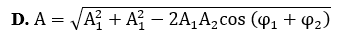 Một chất điểm thực hiện đồng thời hai dao động cùng phương có phương trình li độ lần lượt là (ảnh 6)