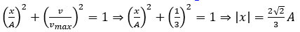 Một chất điểm dao động điều hòa với biên độ là#A. Khi đi qua vị trí cân bằng, tốc độ của  (ảnh 2)
