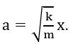 Một con lắc lò xo gồm vật nhỏ khối lượng m và lò xo nhẹ có độ cứng k đang dao động điều hòa. Khi vật qua vị trí có li độ x thì gia tốc của vật là A. a=√(m/k) x	B. a=-k/m x.	C. a=-m/k x.	D. a=√(k/m) x. (ảnh 4)