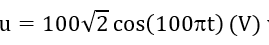Đặt một điện áp xoay chiều u=100√2  cos⁡(100t) (V) vào hai đầu đoạn mạch R, L, C mắc nối tiếp. Biết R = 50 (), cuộn cảm thuần có độ tự cảm L=1/π  (H) và tụ điện có điện dung C=(2.〖10〗^(-4))/π  (F). Biểu thức dòng điện trong đoạn mạch này là (ảnh 1)