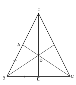 Cho tam giác ABC vuông tại A, tia phân giác của góc B cắt AC ở D. Trên cạnh BC lấy điểm E sao cho BE = BA. (ảnh 1)