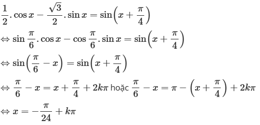 Giải phương trình: a) sinx + cosx = căn bậc hai 2 sin (x + pi/4); b) căn bậc hai 3 (ảnh 3)