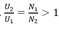 Đặt vào hai đầu cuộn sơ cấp (có N_1 vòng dây) của một máy hạ áp lí tưởng một điện áp xoay chiều có giá trị hiệu dụng U_1 thì điện áp hiệu dụng giữa  (ảnh 2)