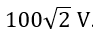 Điện áp giữa hai cực của một vôn kế nhiệt là u= 200 căn 2 cos 100 bi t(V) thì số chỉ của vôn kế là (ảnh 3)