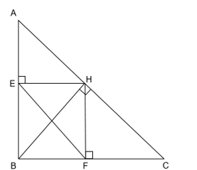 Cho tam giác ABC có đường cao BH, AB = 40 cm, AC = 58 cm, BC = 42 cm. a) Tam giác ABC có phải tam giác vuông không ? Vì sao? (ảnh 1)