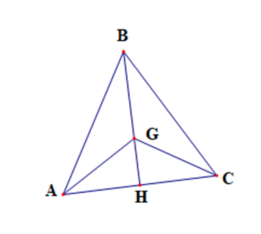 Cho tam giác đều ABC cạnh a, gọi G là trọng tâm. Khi đó giá trị vecto AB (ảnh 1)