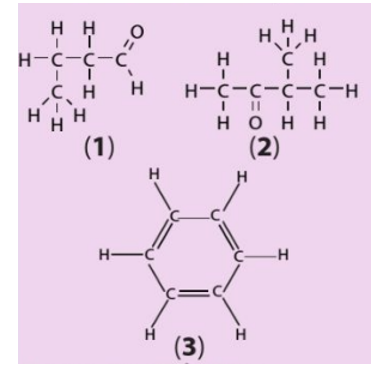 Cho các chất dưới đây:   Trong các chất trên: a) Chất nào có mạch carbon hở không phân nhánh? b) Chất nào có mạch carbon hở phân nhánh? c) Chất nào có mạch vòng? (ảnh 1)