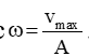 Vật dao động điều hòa với biên độ A và tốc độ cực đại vmax. Tần số góc của vật dao động bằng (ảnh 1)