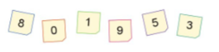 a) Lấy các thẻ như sau  Xếp số có đủ cả sáu chữ số trên, trong đó có chữ số hàng chục  (ảnh 1)