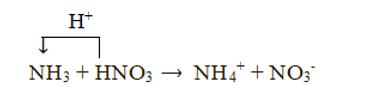 Ammonia thể hiện tính base, tính khử ở quá trình nào dưới đây? Giải thích. (1) Cho ammonia phản ứng với nitric acid (HNO3) để tạo phân bón ammonium nitrate (NH4NO3). (2) Dùng ammonia tẩy rửa lớp copper(II) oxide phủ trên bề mặt kim loại đồng, tạo kim loại, nước và khí nitrogen. (ảnh 1)