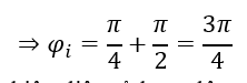 Đặt điện áp u=U_0  cos⁡(ωt+π/4)vào hai đầu đoạn mạch chỉ có tụ điện thì cường độ dòng điện trong mạch là i=I_0  cos⁡(ωt+φ_i ). Giá trị của φ_i bằng (ảnh 1)