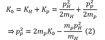 Một hạt nhân Deuteron (_1^2)H với động năng ban đầu K_0 xác định được bắn vào một proton đang đứng yên. Sau va chạm đàn hồi hạt nhân Deuteron (_1^2)H lệch đi một góc θ so với phương ban đầu. Lấy khối lượng của các hạt bằng số khối của chúng tính bằng đơn vị u. Giá trị lớn nhất của θ là 	A. 30^0.	B. 60^0.	C. 45^0.	D. 20^0. (ảnh 3)