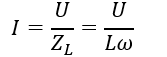 Đặt điện áp u=U√2  cos⁡〖(ωt)  〗chỉ chứa cuộn cảm thuần có độ tự cảm L. Cường độ dòng điện hiệu dụng chạy qua cuộn cảm là (ảnh 1)