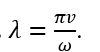 Trong sóng cơ. Mối liên hệ giữa vận tốc truyền sóng v, tần số góc của sóng ω và bước sóng λ là  (ảnh 3)