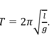 Chu kì dao động điều hòa của con lắc đơn chiều dài l tại nơi có gia tốc trọng trường g được xác định bằng biểu thức nào sau đây? (ảnh 3)