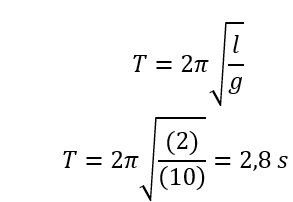Hình vẽ bên là đồ thị động năng E_d của một con lắc đơn theo li độ góc α. Biết khối lượng của con lắc là m=0,2 kg. Lấy gia tốc trọng trường g=10 m/s^2 .    Chu kì dao động của con lắc bằng 	A. 4,2 s. 	B. 2,8 s. 	C. 2,1 s. 	D. 1,4 s.  (ảnh 4)