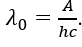 Công thức liên hệ giữa giới hạn quang điện, công thoát electron A của kim loại, hằng số Planck h và tốc độ ánh sáng trong chân không clà (ảnh 2)