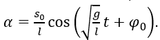 Một con lắc đơn dao động điều hòa tại nơi có gia tốc trọng trường là g với phương trình li độ cong s=s_0  cos⁡(√(g/l) t+φ_0 ).  (ảnh 3)