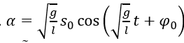 Một con lắc đơn dao động điều hòa tại nơi có gia tốc trọng trường là g với phương trình li độ cong s=s_0  cos⁡(√(g/l) t+φ_0 ).  (ảnh 5)