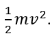 Một chất điểm có khối lượng m dao động điều hòa với tần số góc ω và biên độ A. Li độ và vận tốc của chất điểm tại cùng một thời điểm là x và v. Động năng cực đại của chất điểm là  (ảnh 2)