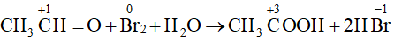 Cho biết sự thay đổi số oxi hoá của C và Br trong phương trình hoá học ở Ví dụ 4. Từ đó xác định chất oxi hoá và chất khử. (ảnh 1)