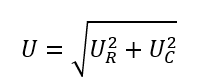 Đặt điện áp xoay chiều có giá trị hiệu dụng Uvào hai đầu đoạn mạch gồm tụ điện và điện trở mắc nối tiếp thì điện áp hiệu dụng ở hai đầu các phần tử là U_C và U. Hệ thức nào sau đây là đúng? (ảnh 1)