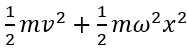 Một chất điểm có khối lượng m dao động điều hòa với tần số góc ω và biên độ A. Li độ và vận tốc của chất điểm tại cùng một thời điểm là x và v. Động năng cực đại của chất điểm là  (ảnh 3)