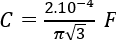 Cho mạch điện như hình vẽ: ampe kế xoay chiều, cuộn dây không thuần cảm (L,r), tụ điện điện dung C=(2.10^(-4))/(π√3)  F (ảnh 1)