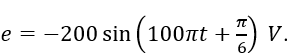 Từ thông gửi qua một khung dây dẫn phẳng bằng kim loại có biểu thức ϕ=2/π  cos⁡(100πt+π/6) Wb (t tính bằng giây).  (ảnh 4)