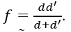 Đặt vật cách thấu kính một khoảng d thì thu được ảnh của vật qua thấu kính, cách thấu kính một khoảng d^'. Tiêu cự f của thấu kính được xác định  (ảnh 2)