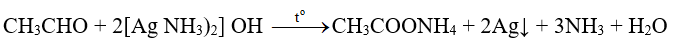 Xác định vai trò của CH3CHO trong phản ứng tráng bạc. Tìm hiểu ứng dụng của phản ứng trong thực tiễn. (ảnh 1)