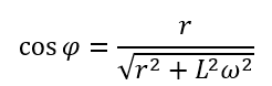 Đặt điện áp xoay chiều u=U_0  cos⁡(ωt) vào hai đầu đoạn mạch chứa cuộn cảm có độ tự cảm L và điện trở hoạt động r. Hệ số công suất của đoạn mạch này được xác định bằng biểu thức nào sau đây? (ảnh 1)