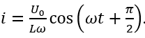 Đặt điện áp xoay chiều u=U_0  cos⁡(ωt), U_0 và ω không đổi vào hai đầu cuộn cảm thuần có độ tự cảm L. Cường độ dòng điện trong mạch là (ảnh 4)
