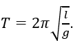 Công thức tính chu kì dao động điều hòa của con lắc đơn có chiều dài l tại nơi có gia tốc trọng trường g là (ảnh 4)
