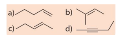 Viết công thức cấu tạo dạng đầy đủ và chỉ rõ đồng phân cis-, trans- (nếu có) của mỗi chất sau. (ảnh 1)
