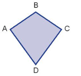 Cho hình tứ giác ABCD có góc đỉnh A và góc đỉnh C là góc vuông.  a) Hãy nêu từng cặp cạnh vuông góc với nhau.  b) Hãy nêu từng cặp cạnh cắt nhau và không vuông góc với nhau.  (ảnh 1)