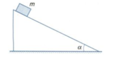 Vật khối lượng m đặt trên mặt phẳng nghiêng hợp với phương nằm ngang một góc α (hình vẽ). Hệ số ma sát trượt giữa vật và mặt phẳng nghiêng là μt. Khi được thả ra, vật trượt xuống. Gia tốc của vật phụ thuộc vào những đại lượng nào? (ảnh 1)