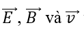 Sóng điện từ lan truyền qua một điểm M trong không gian. Các vecto (1),(2) và (3) biểu diễn các vecto (v ) ⃗, (E ) ⃗ và (B ) ⃗.  (ảnh 3)